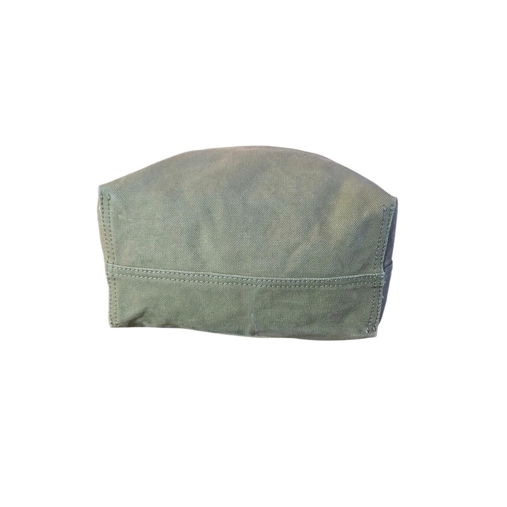 Madewell The Transport Tote Waxed Canvas Olive Green Leather Strap Handbag - Picture 7 of 9